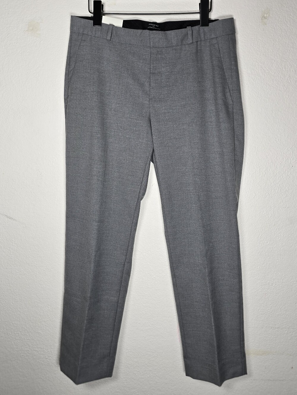 NWT Banana Republic Factory Ryan Straight Mid-Rise Ankle Pants Gray 10